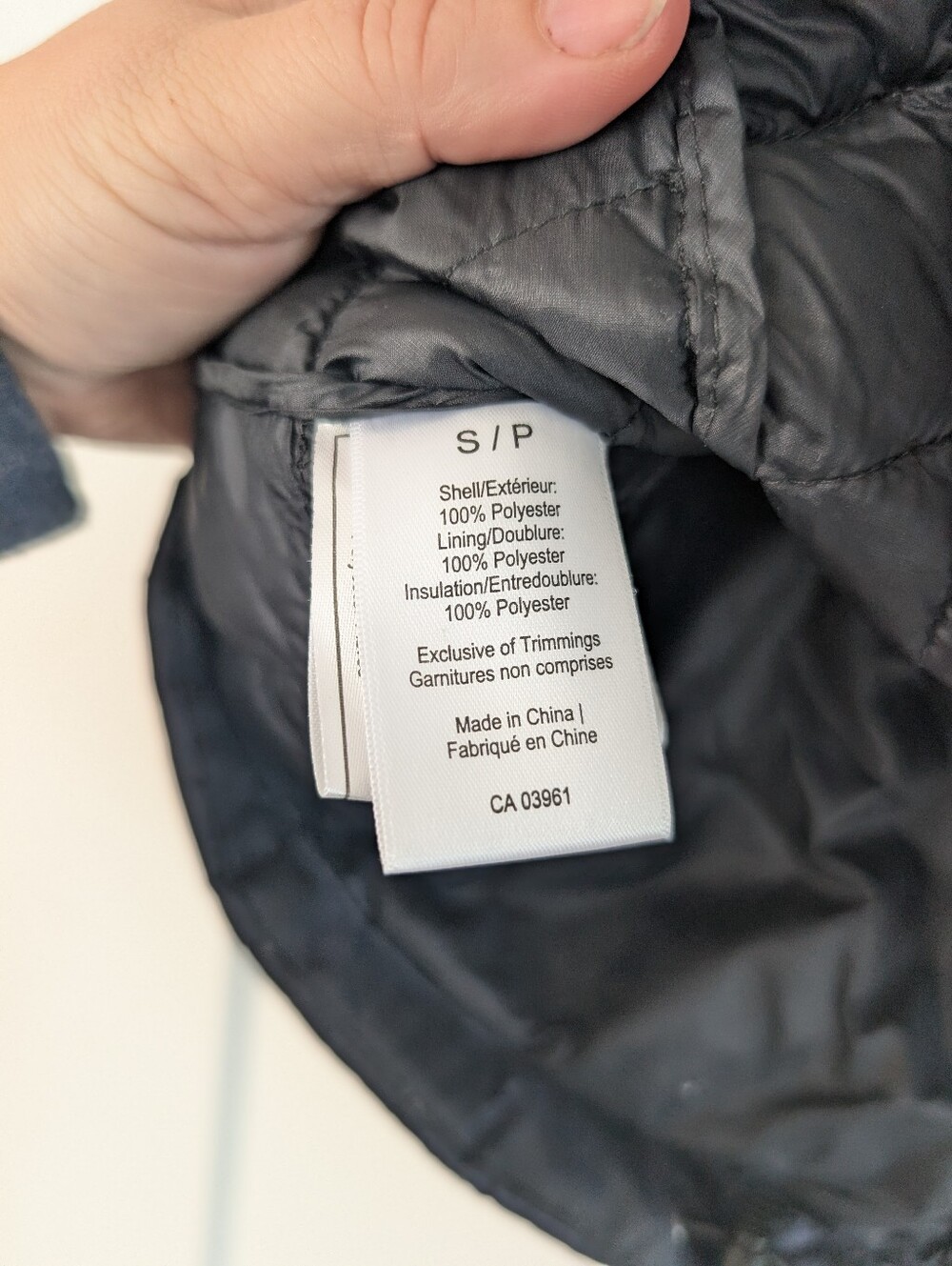 Cozy Fall Vest Blue Forest Pattern - Picture 6 of 6